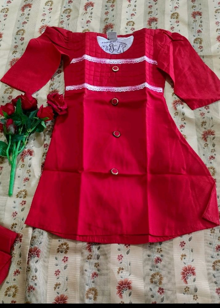 7 Years Girl Kurta Set Unused