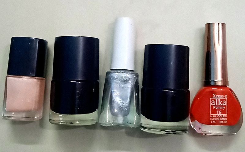 Combo Of 5 Nail Paint