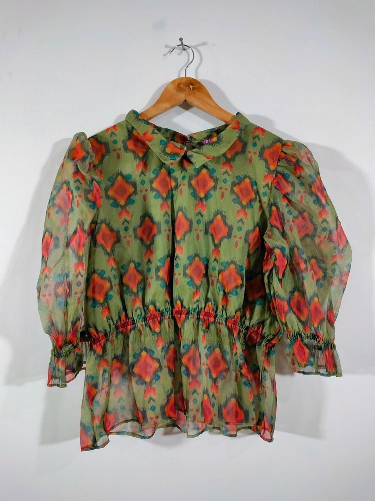 Multi Colour Printed Top XL (Women's)