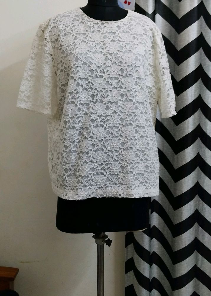 Plus Size Lace Top