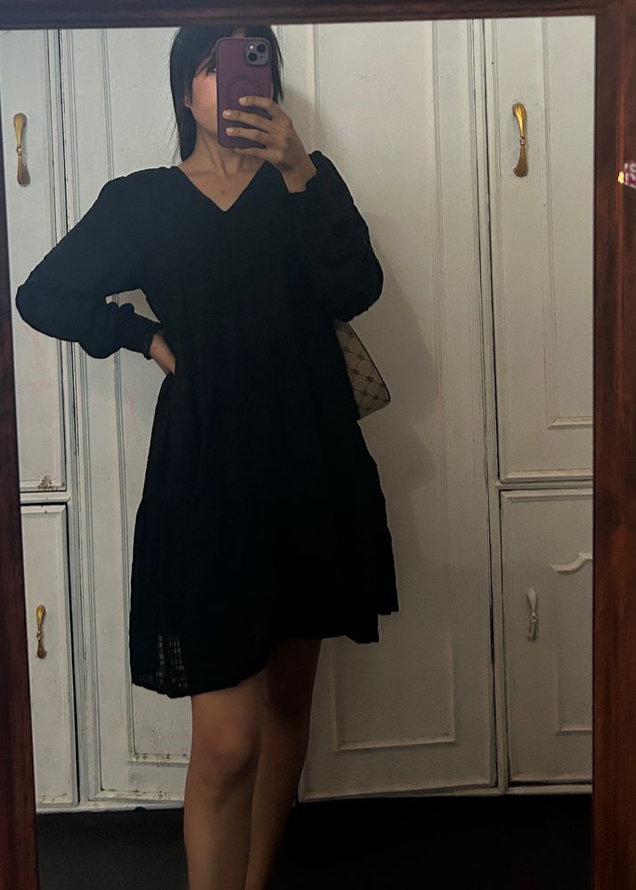 Black Full Sleeve Dress ✨