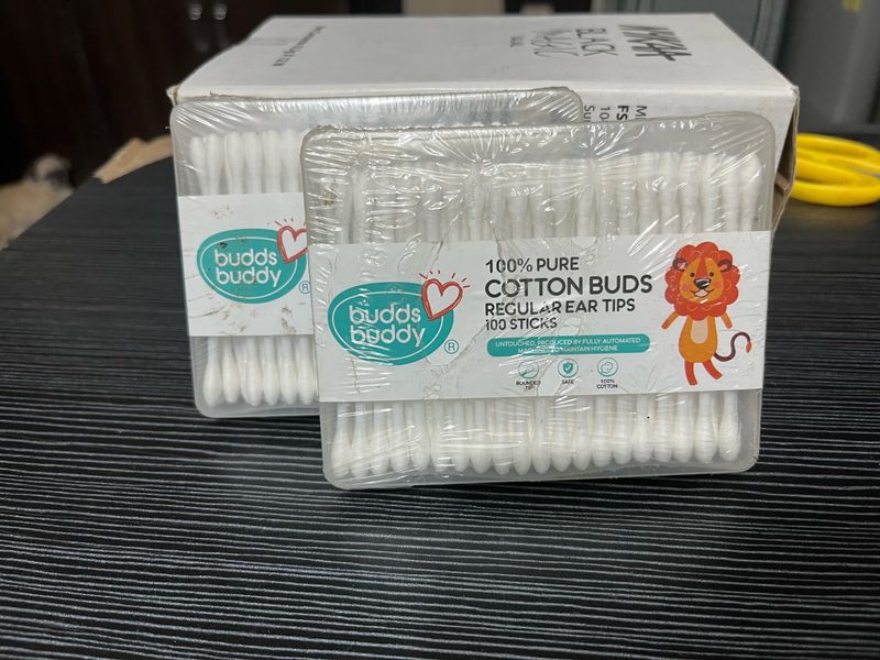 Buddsbuddy Cotton Buds  Pack Of 2 Pcs