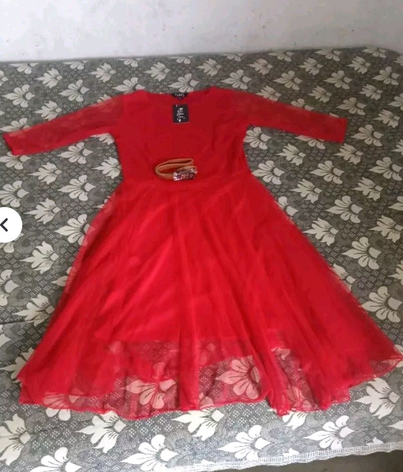 Beautiful Red Onepiece Dress