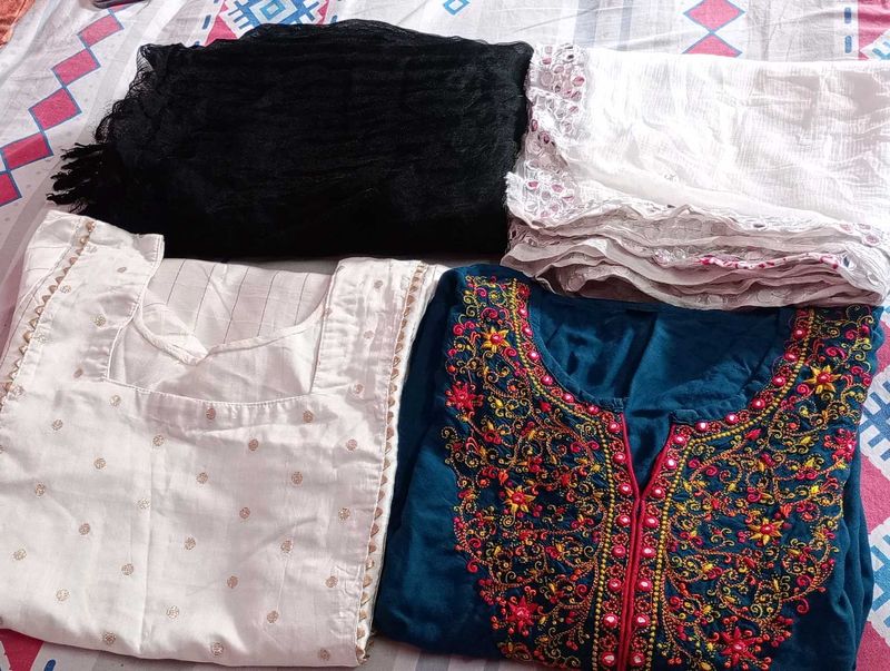 2kurti And Duptta Set