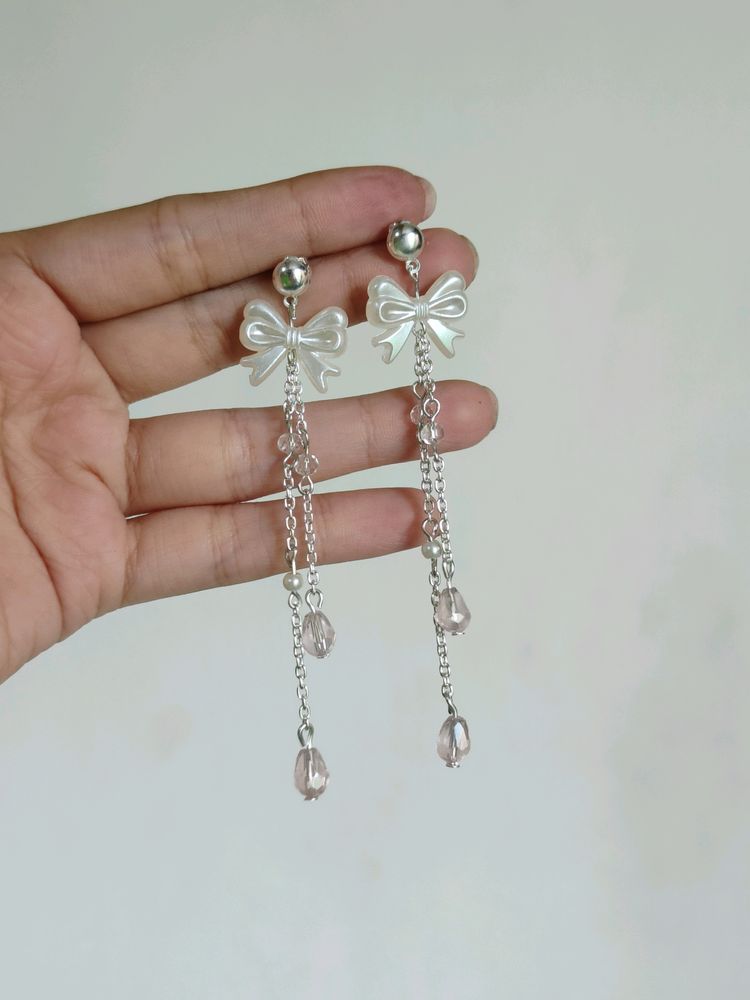 Handmade Y2K Korean Bow Earrings