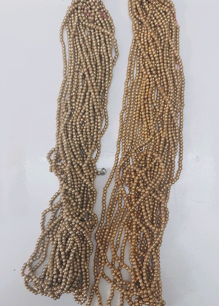 Golden Beads For JEWELLERY MAKING