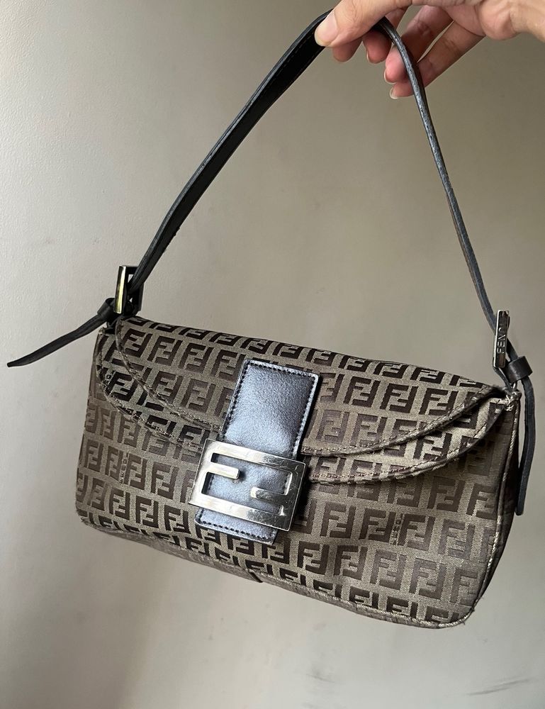 Fendi Rare double flap baguette Bag