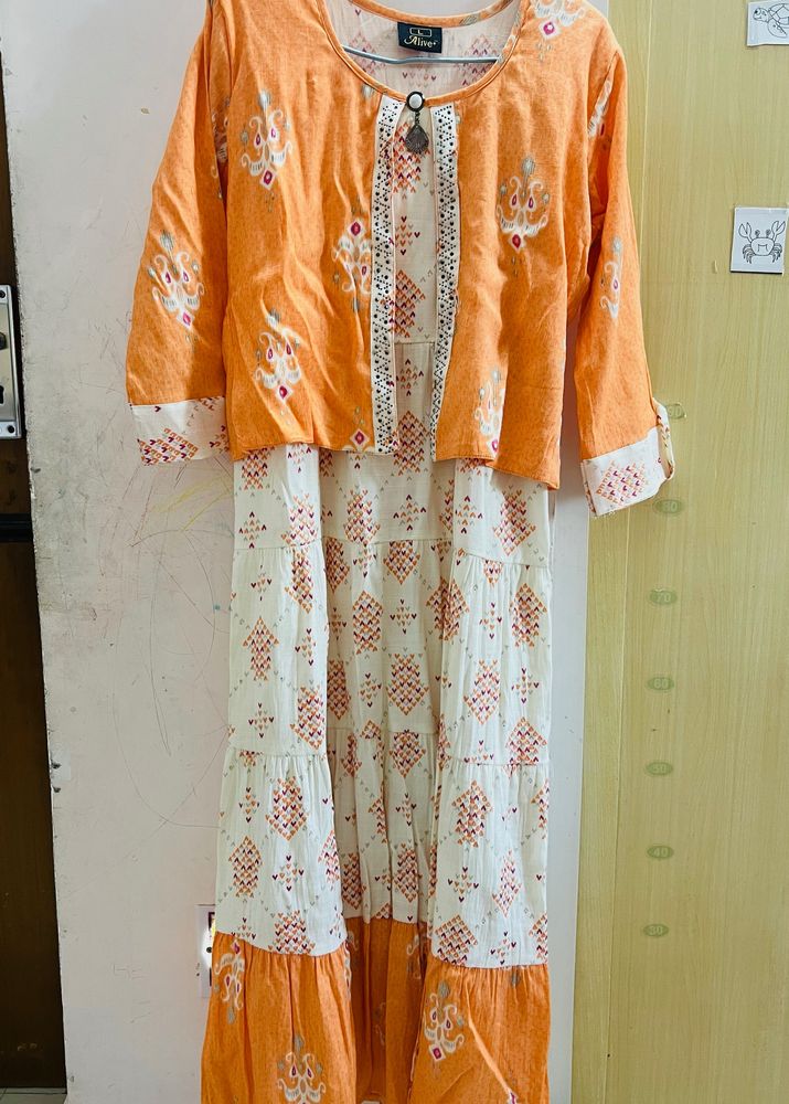 Feeding  Kurti With Concealed Zips On Both Sides