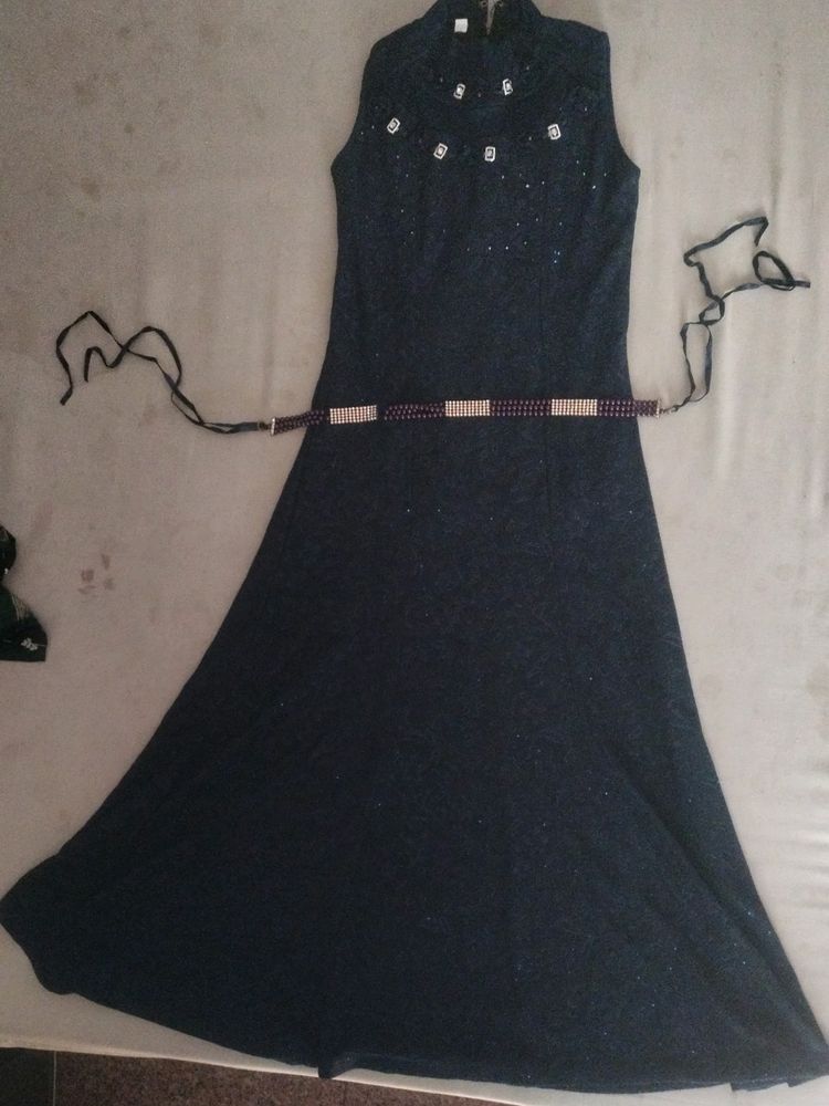 A Navy Blue Party Dress