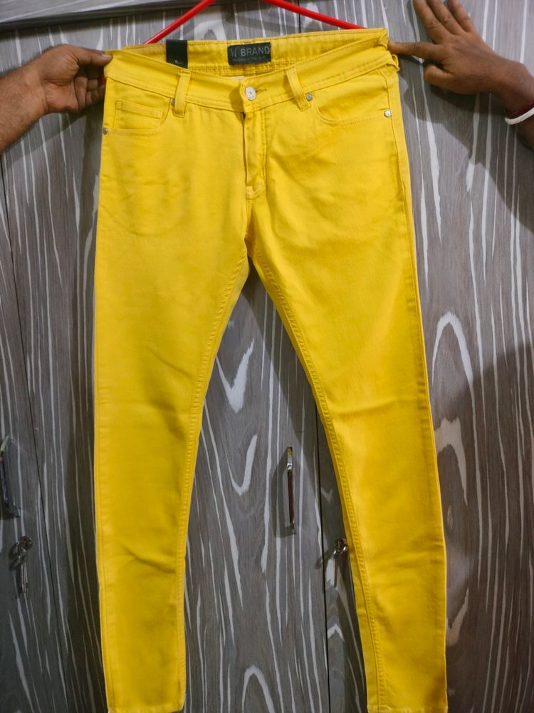 Trendy Yellow Jeans