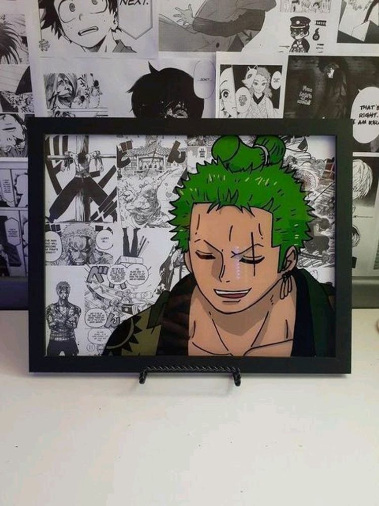 Zoro Glass Painting