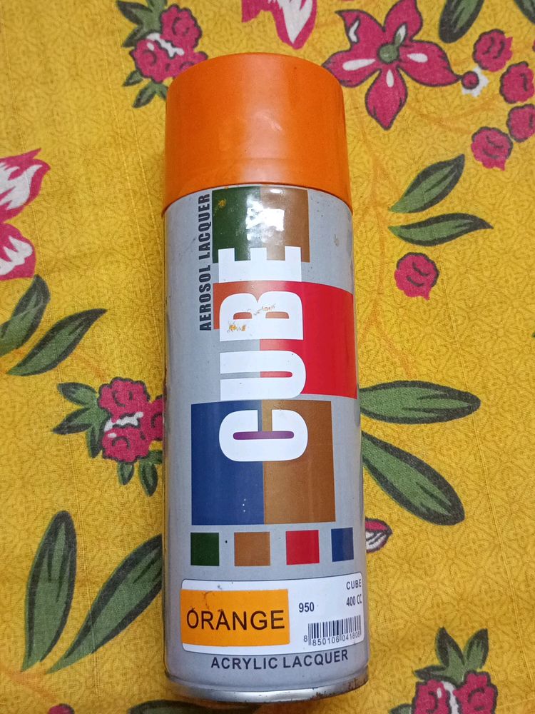 Cube Orange Spray Paint 400 Ml