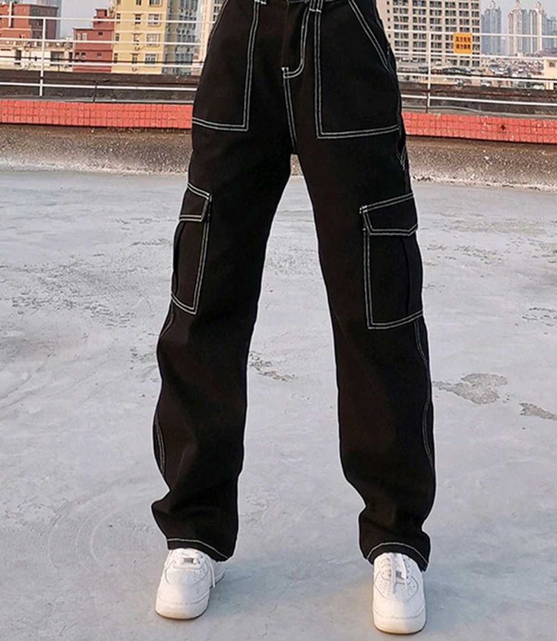 Black Cargo Pants From Urbanic