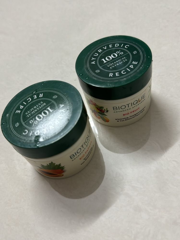 Biotique face mask & scrub combo