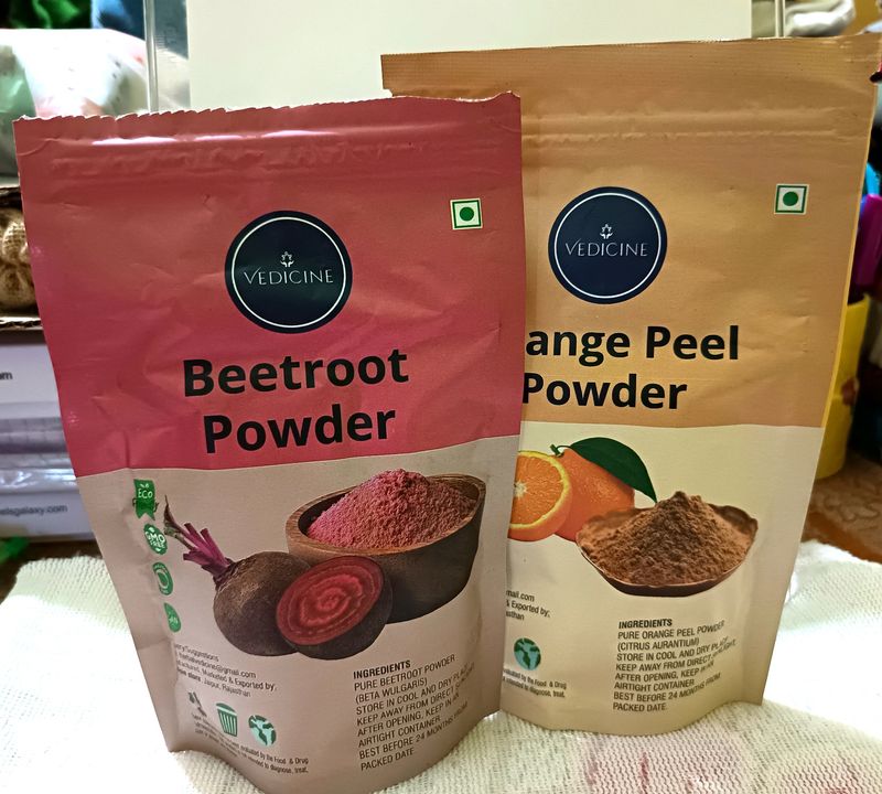 Beetroot And Orange Peel Powder