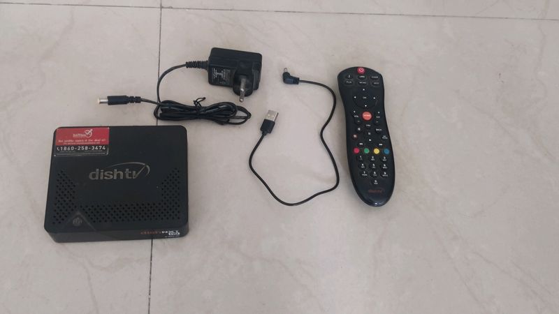 Dish TV Complete Set With Wire And Antenna