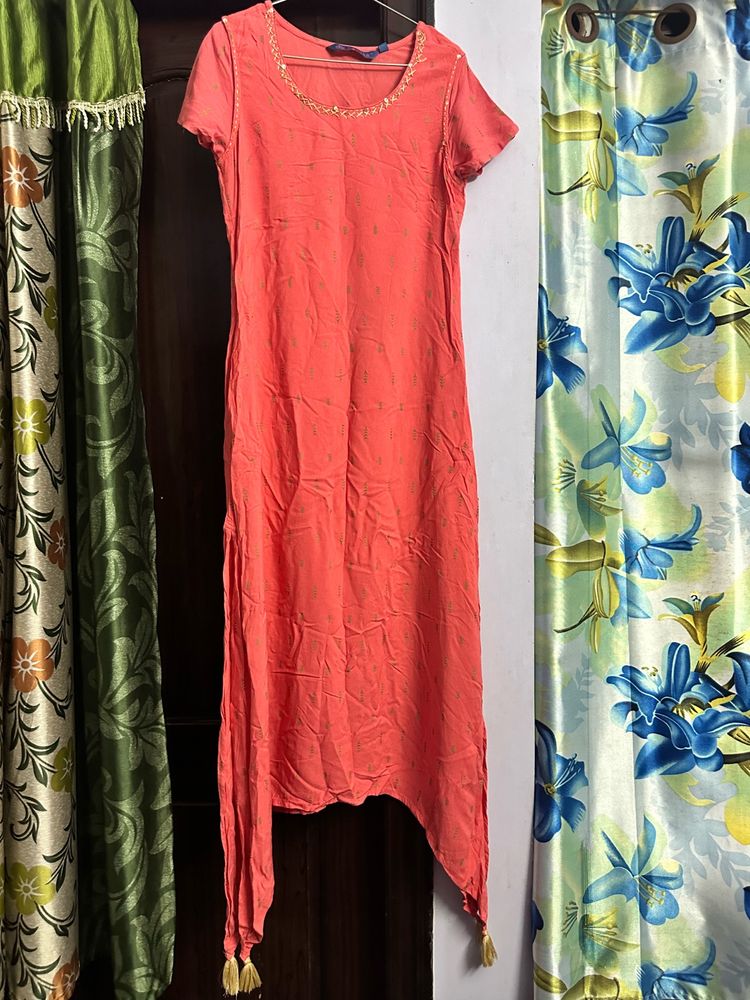 Peach Kurta For Sale🎉