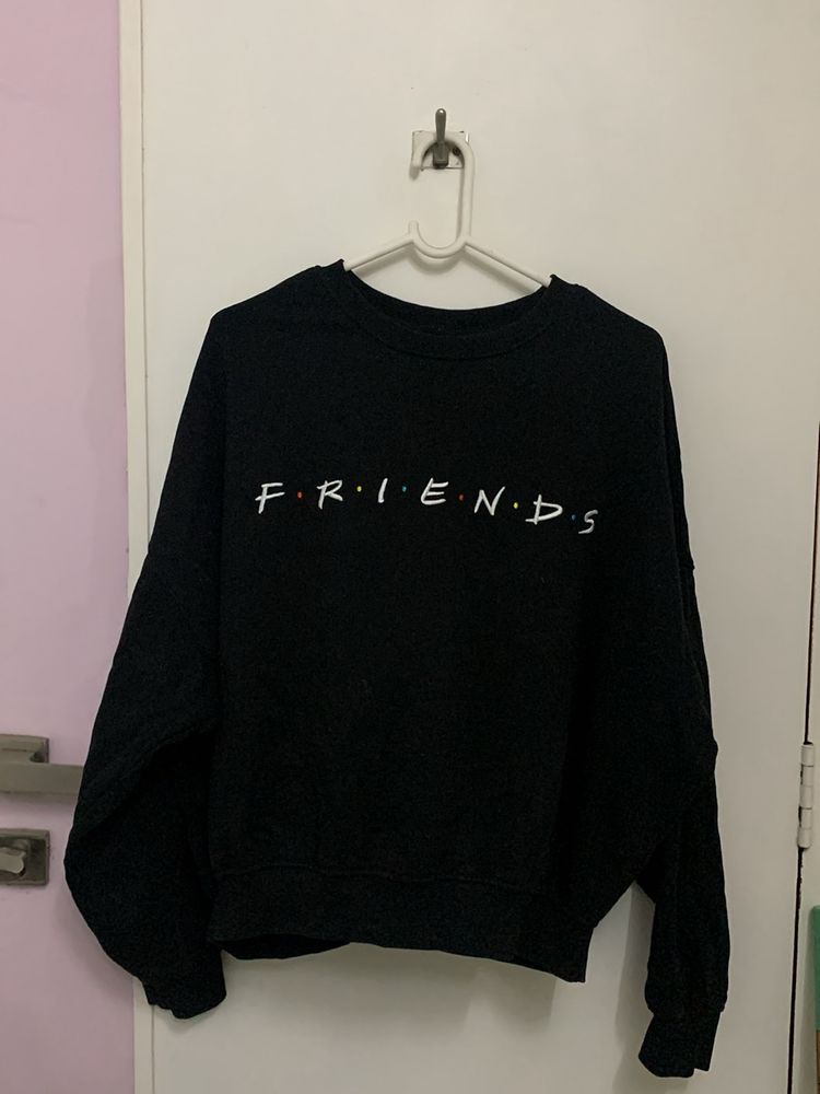 h&m oversized friends sweatshirt