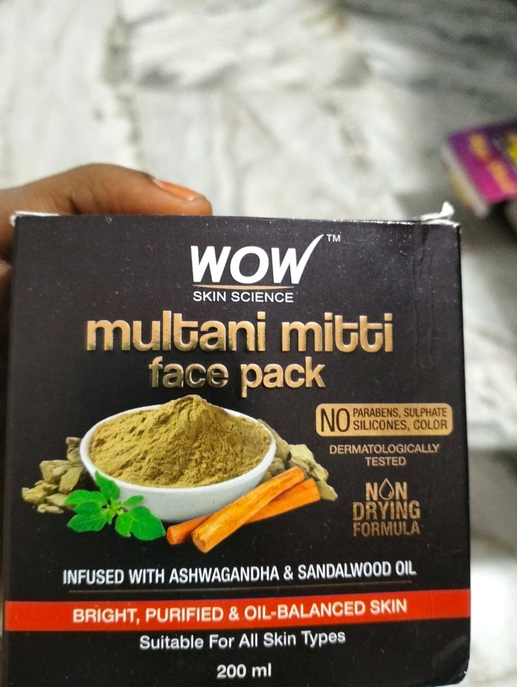 Wow Multani Matti Face Pack Sealed