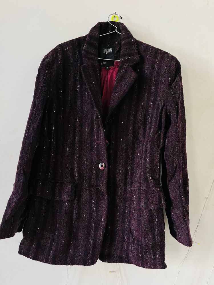 Burgundy Fleck Wool Jacket Rockabilly Imperial