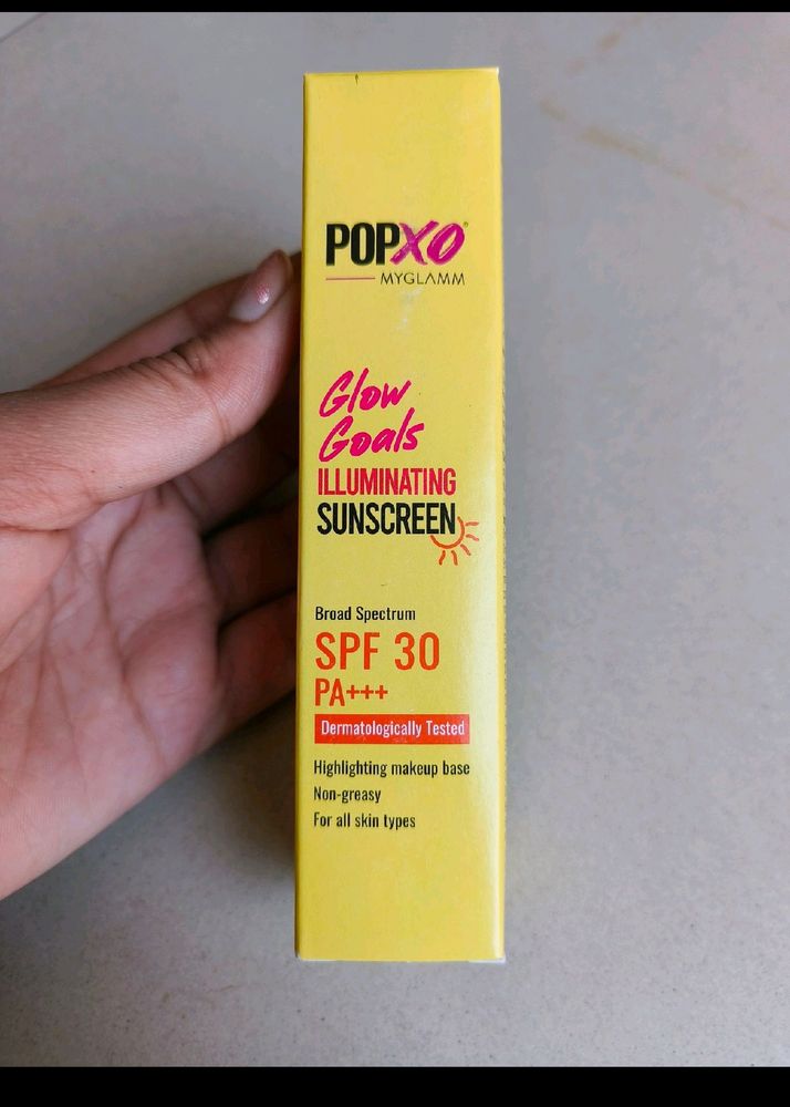 Popxo Glow Goals Sunscreen