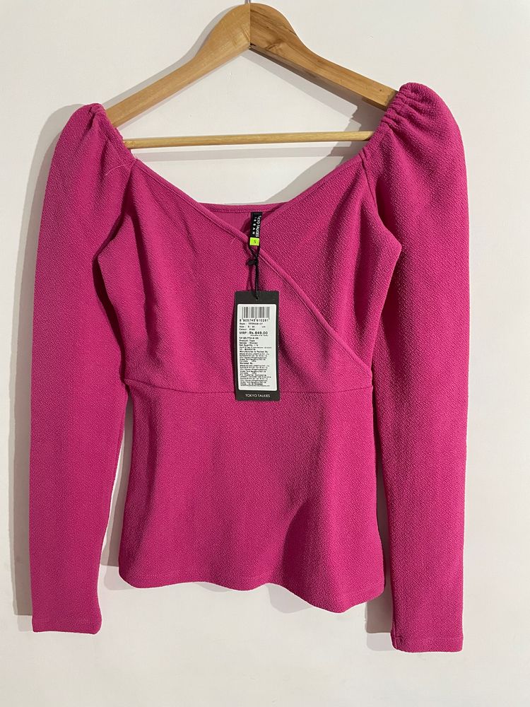 Tokyo Talkies Magenta Top