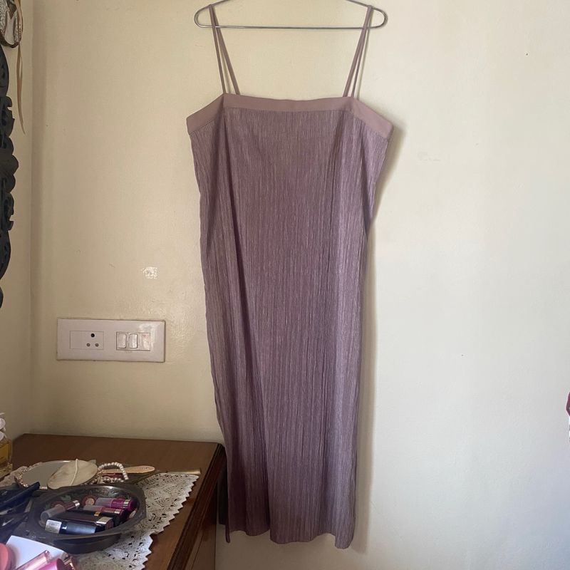 Zara Brown Taupe Slip Dress