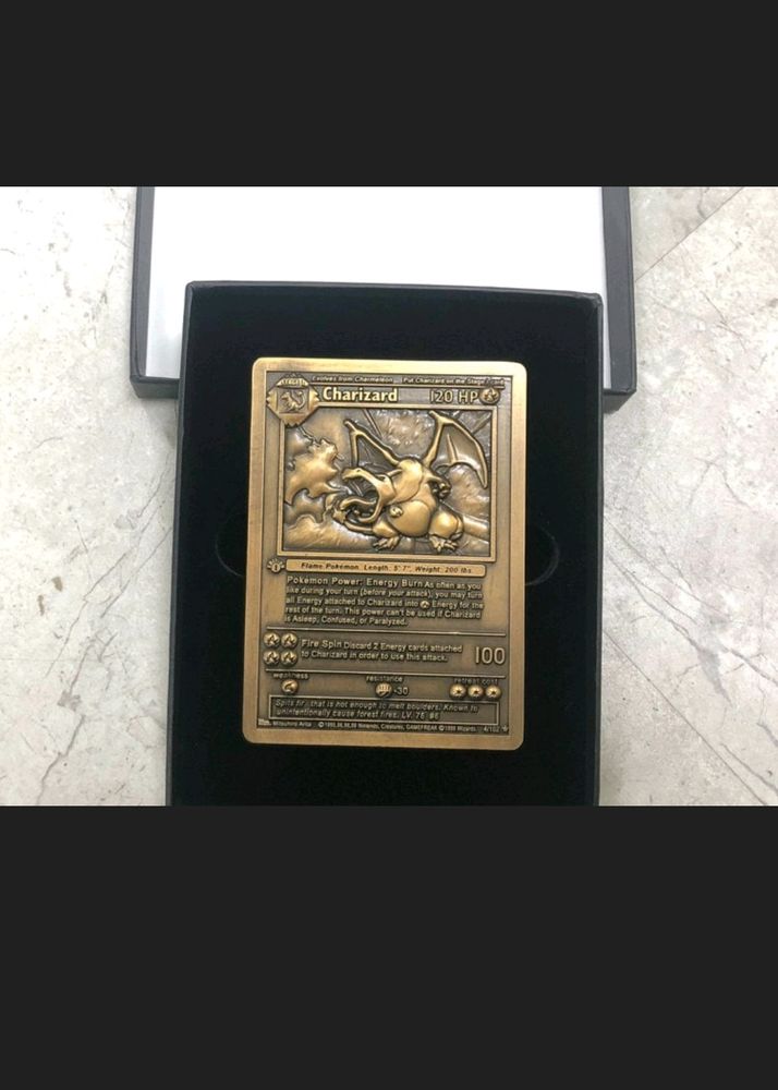 Pokemon Card Metal Charizard