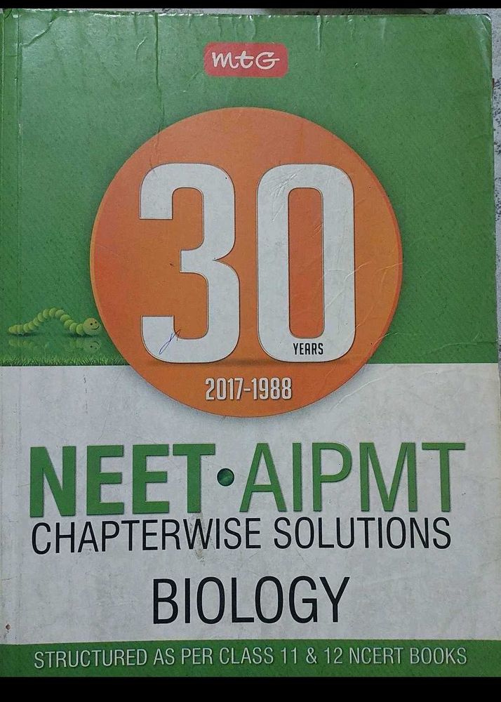 NTA NEET 30 YEARS BIOLOGY CHAPTERWISE MCQ BOOK