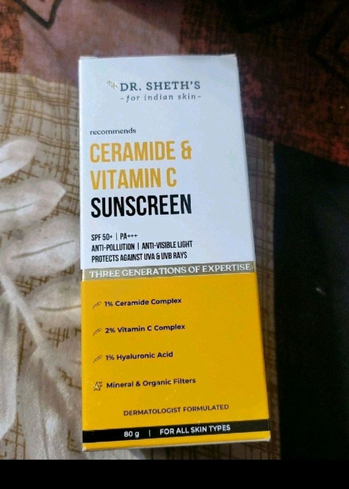 Dr Seth Sunscreen Spf 50+ New Sealed No Coin 80 G