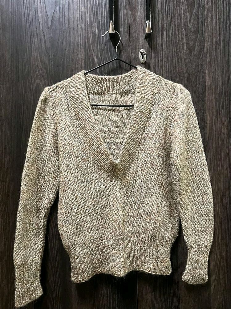 Oatmeal Coloured Sweater.