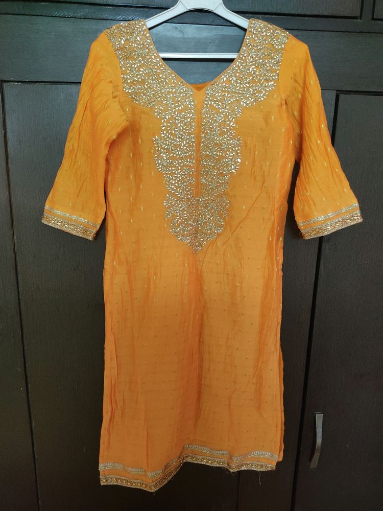 Orange Kurti 3-piece Set