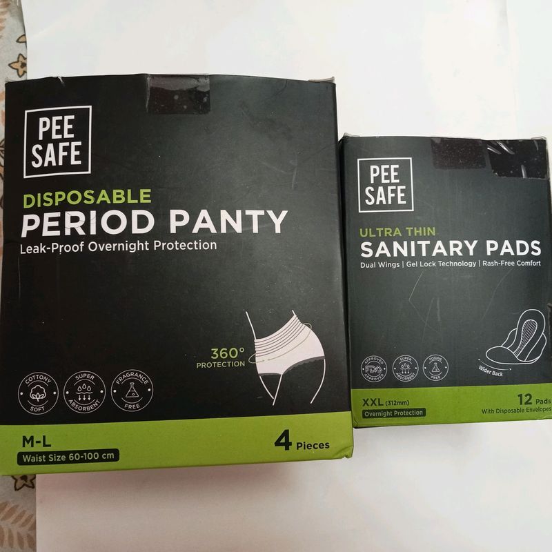 Period Panty And Safety Pads