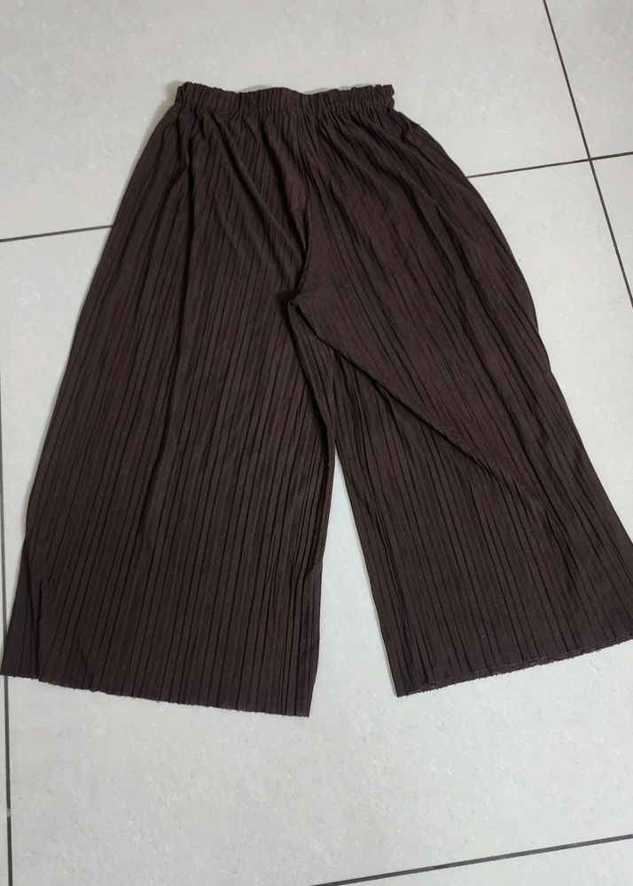 Pleated Plazzo Pants Comfy Wear