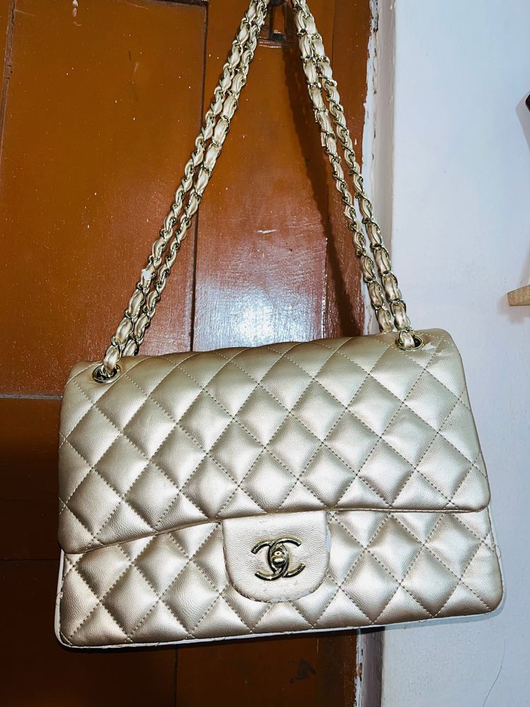 Channel Golden Signature Bag