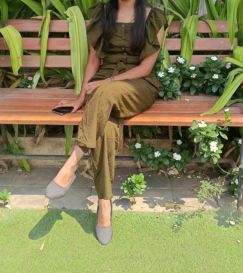 Olive Green Jumpsuit