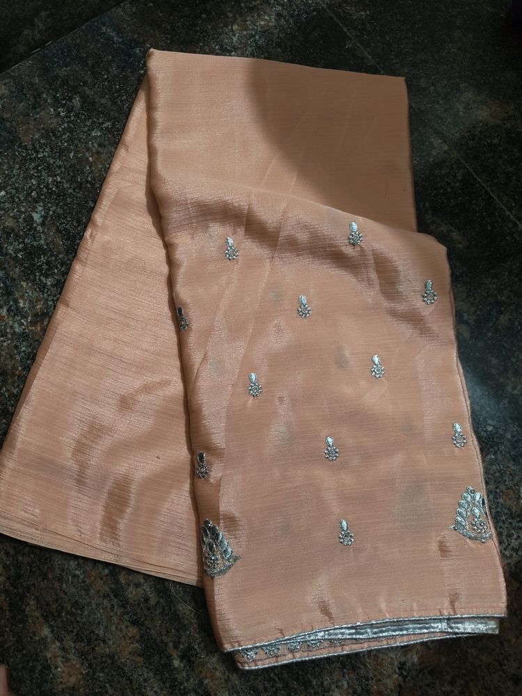 Peach Wedding Saree