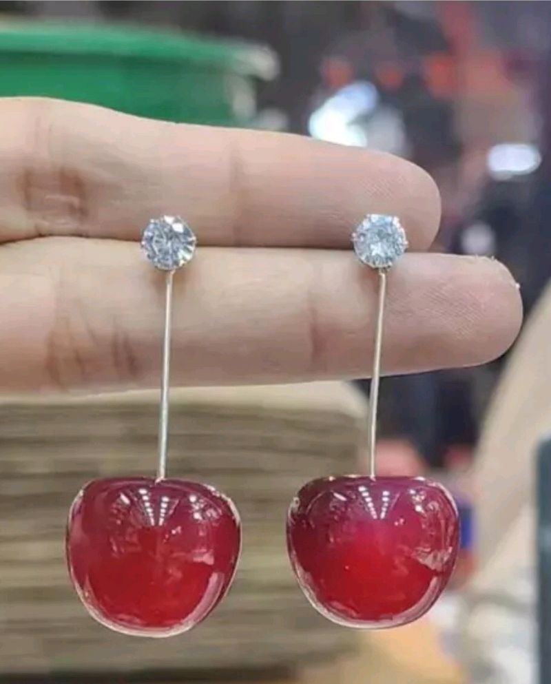 Korean Cherry Earrings