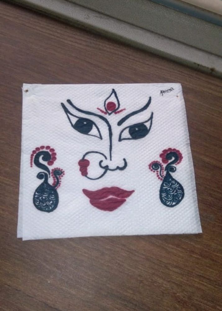 Tissue art🎨Mata Rani❤️