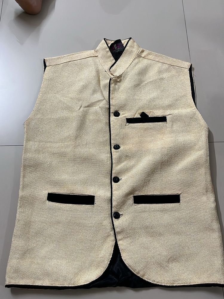 Men Nehru Jacket Sleeveless XL Size