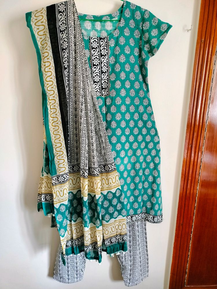 Green Kurta Set