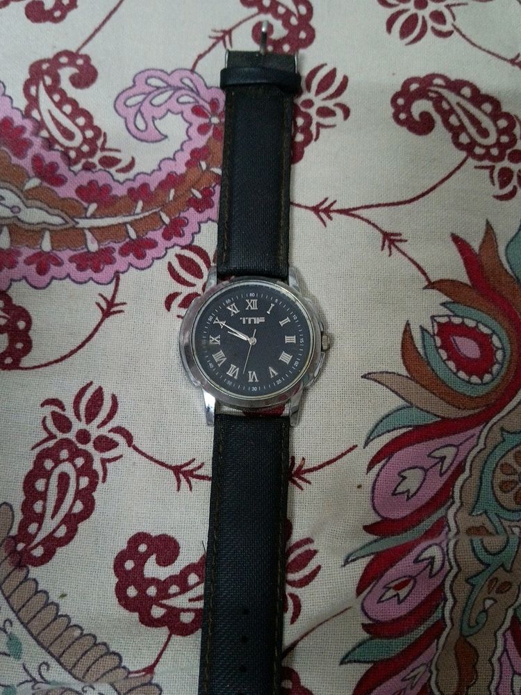 Mens Black Wristwatch