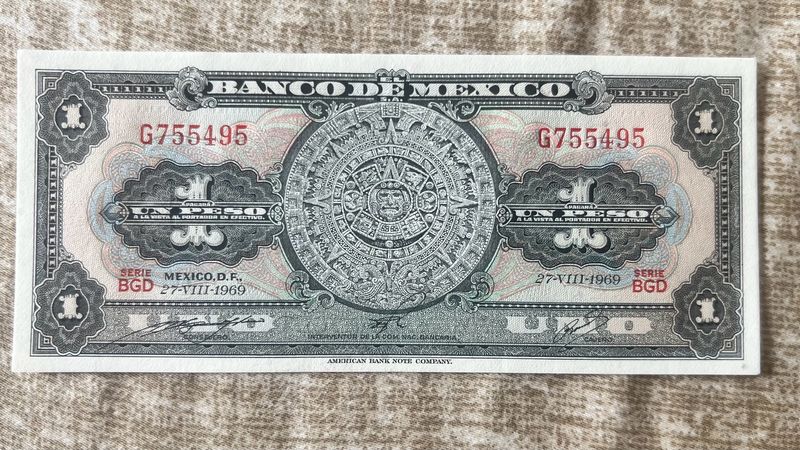 1 Peso Mexico Top Condition Rare