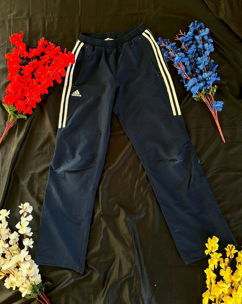 Adidas blue trackpants