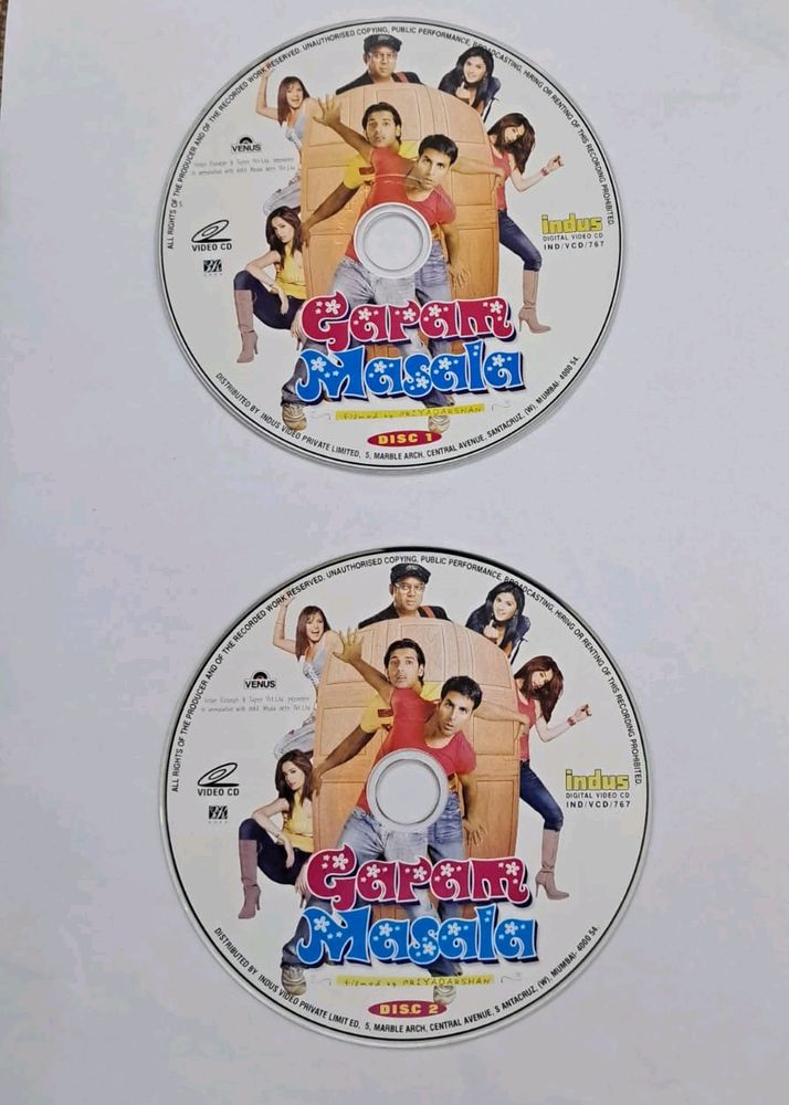 Hindi Movie Garam Masala Video CD