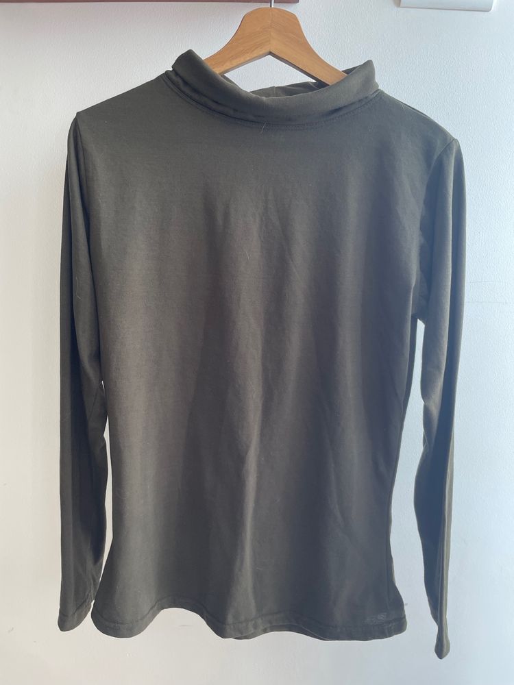 Olive Green Turtle Neck Sweat Shirt