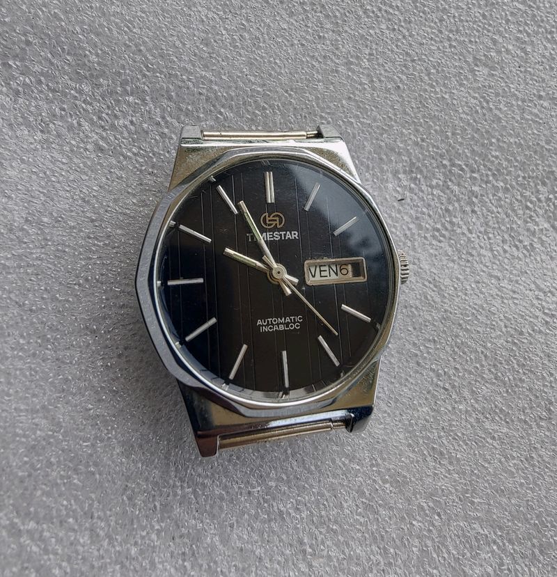 NOS Timestar Day-Date Mechanical Watch