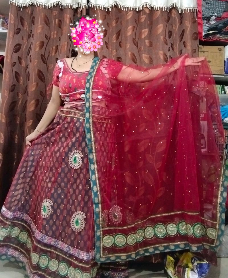 Lehenga With Havey Net Dupatta