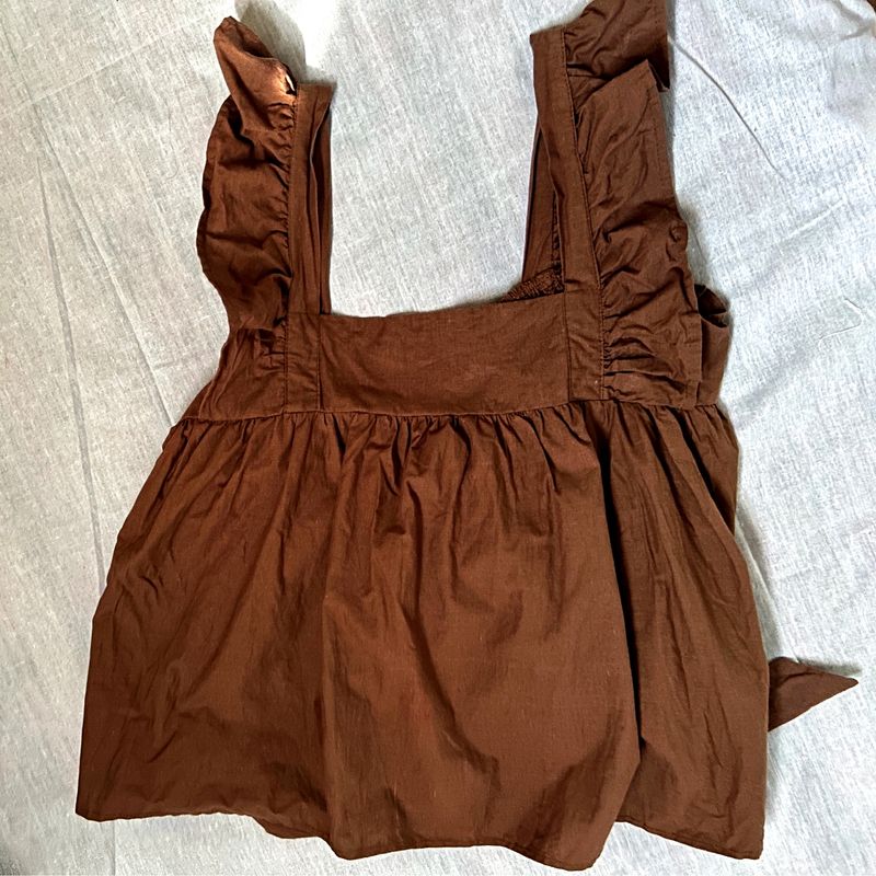 Cute Brown Empire Top