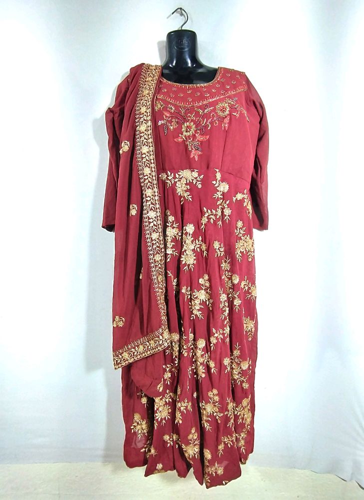 Mauve Sequence Kurti With Duppata ( Women)